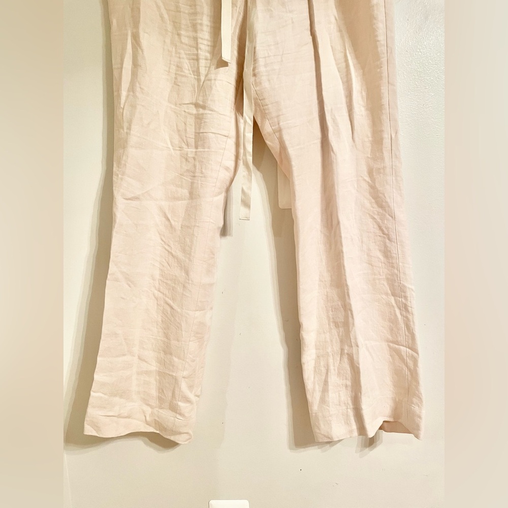 Talbot's: Classic Linen Trousers Cream Size 18W- EUC - Picture 4 of 9